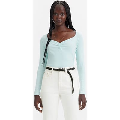Levi's Heavenly Long-sleeved Top Blue Size: S | Long-Sleeved Tops Outlet | Dames | Blauw
