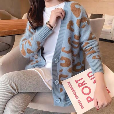 Herfst en Winter Nieuwe Trui Dames Vest Losse Trui Jas Was Dun Buiten De Jas Tide XL