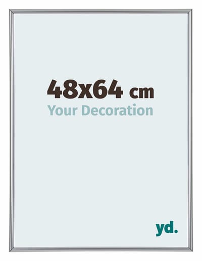 Your Decoration - Puzzellijst 48x64 cm - Zilver Hoogglans - Puzzellijst 500-1000 stukjes - Kunststof Fotolijst - Annecy