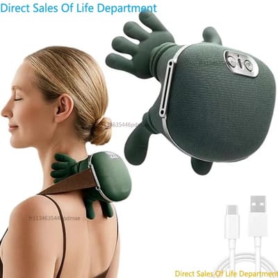JOYNEXTBUY - Hand Schouder- en Nekmassage - Cervicale Nekmassage - Imitatie Handmassage - Spiermassage - Draadloos - Warmtefunctie