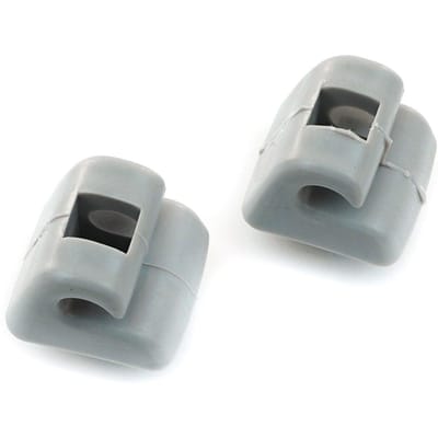 BSR502 2 Pièces Support de Pare-soleil Jambe Support Crochet de Réparation Clips Couleur Grise pour Mercedes W123 W124 W126 W201 190 W140