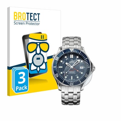 BROTECT - Screenprotector voor Omega Seamaster Diver (41 mm) - Folie Beschermfolie Beschermglas matte 3 Stuks