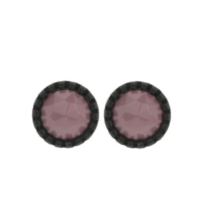 Behave - Oorstekers - Rond 1,3 cm - Paars Mauve