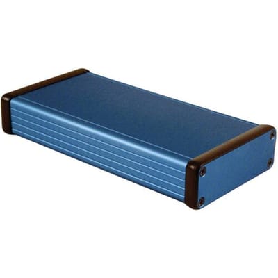 Hammond Electronics 1455J1601BU Universele behuizing 160 x 78 x 27 Aluminium Blauw 1 stuk(s)