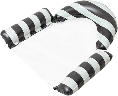 Zwembad Lounger - Drijvend Bed - Ontspannen Drijven - Ergonomisch Ontwerp - 111 x 107 cm - Wit
