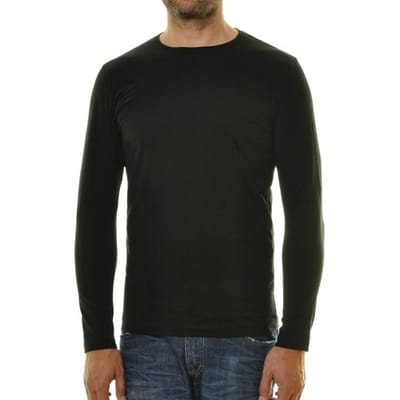 Ragman Long Sleeve Round Neck Bodyfit T-Shirt Zwart / male
