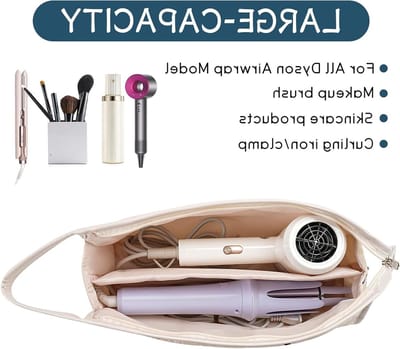 Handige Organizer voor Styling Tools - Reisopbergzak, Katoenen Bloemmotief, Perfect voor Haarstyling en Accessoires