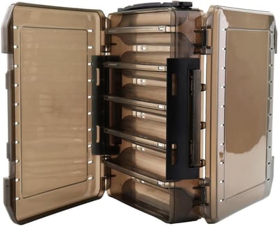 Dubbelzijdige Visserslokdoos met Handvat, 10 Compartimenten voor Visaccessoires en Opslag (20x17x4.5cm)