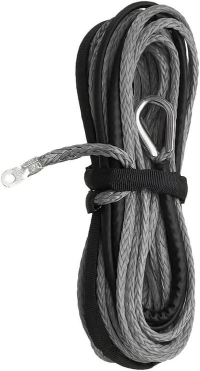 Synthetisch Touw - Trekband Kabel - Voertuig Berging - Hoge Sterkte - 15 Meter - Grijs