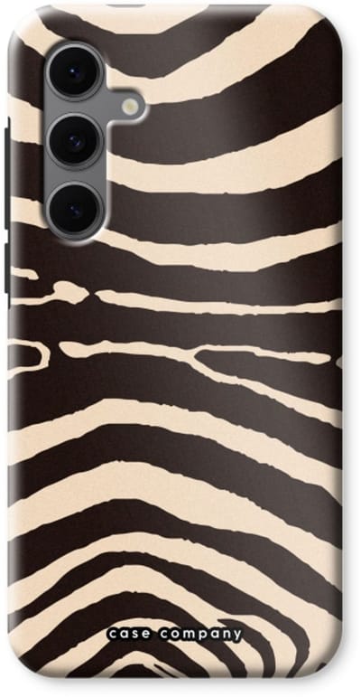 Case Company® - Hoesje geschikt voor Samsung Galaxy S24 FE hoesje - Arizona Zebra - Tough Case - Maximale Bescherming alle Kanten en Schermrand