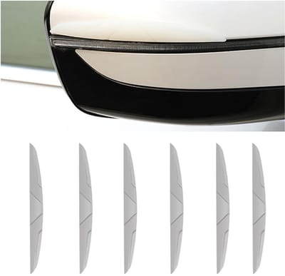 Dailygoody - Bescherming autodeuren - Bumperbescherming - Krasbescherming - Grijs - Siliconen deurstrips - Universeel geschikt - 6 stuks