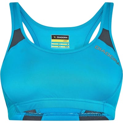 Diadora Dames/Dames Sportbeha met Ronde Hals (Fluorescerend blauw)