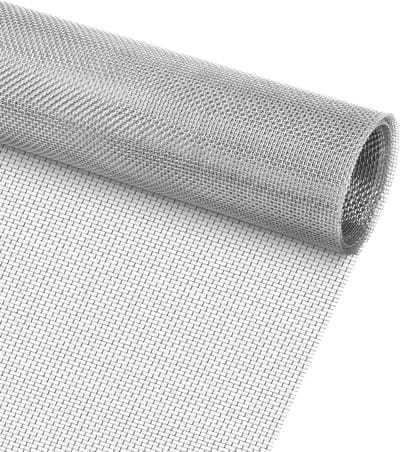 Fijn Roestvrijstalen Gaas 20 Mesh voor Konijnen, Honden en Kippen - 200cm x 30cm, Duurzaam en Weerbestendig