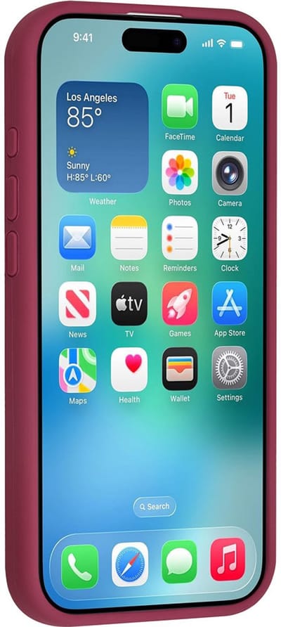 TUNIQ telefoonhoesje voor Apple iPhone 17 Air - Siliconen backcover - Paars