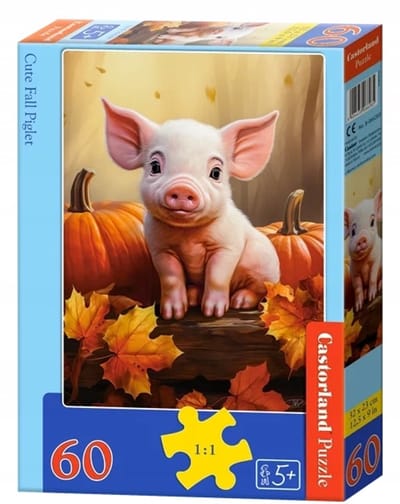 Castorland Puzzel 60 stukjes: Shady Herfstvarkentje