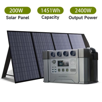 2400W zonnestroomstation met SP033-paneel, 2400W MPPT draagbare powerstation
