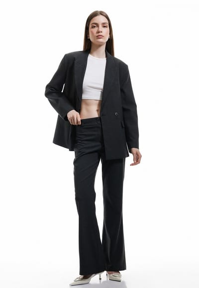 Normale taille Flare Schlaghose