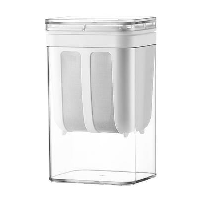 Yoghurtfilter met gaas van 304 roestvrij staal, grote capaciteit van 1100 ml, yoghurtscheider met transparant deksel, yoghurtmaker voor thuisgebruik