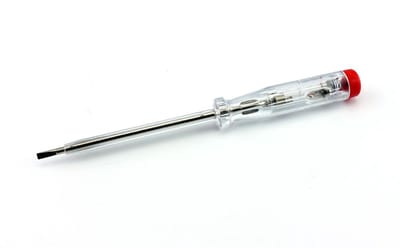 Spanningszoeker 120-250V 190 mm – VDE/GS & CE Gecertificeerd – Schroevendraaier Spanningstester – TOOLTECH