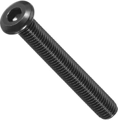 Dailygoods- Inbusschroeven M8 - 10 Stuks - 1,25 x 65 mm - Platte Kop - Roestvrij Staal - Voor Meubels/Houtprojecten - Meubelschroeven