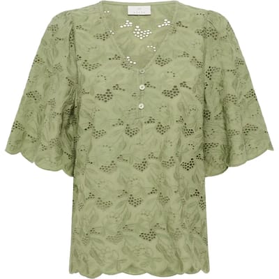 Blouse met lange mouwen A-shape Oil Green