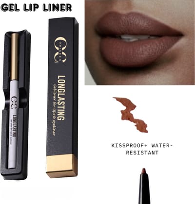 Origeen Long lasting Lip Gel liner en Gel eyeliner - Waterproof - long lasting - kissproof - true brown no.02