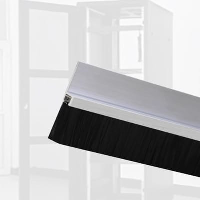 Deurafdichting Borstel - Bodemveger - Vuil Buiten Houden - Modulaire Vervanging - 150 mm Hoogte - Aluminium