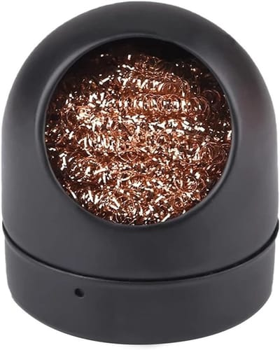 Soldering Tip Cleaner voor Solderen, Schoonmaakdraad en Messing Houder Station voor Precisiewerk