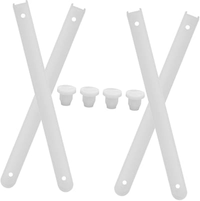 Cosensi - Drawer Slides - Plastic - Ideaal voor kasten - Wit - Glijders voor lade - Handige installatie - Geschikt voor diverse lades