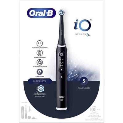 ORAL-B iO Series 6 Zwarte Onyx - Elektrische tandenborstel - Slimme detectie Tandvleesverzorging