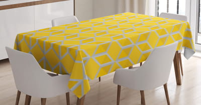 ABAKUHAUS Tafelkleed – mosterdgrijs 140x200 cm – satijn, wasbaar