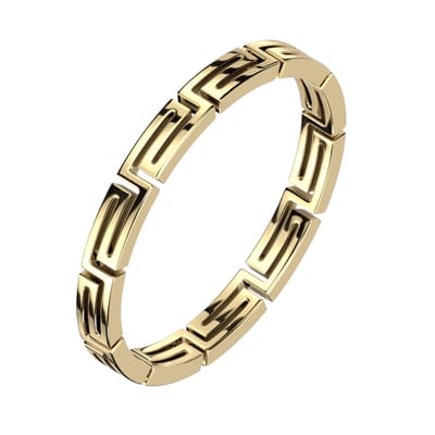 Maze - Ring Heren - Ring Mannen - Mannen Ring - Ring Goud Dames - Gouden Ringen - Dames Ring