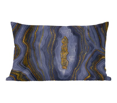 Sierkussens - Kussentjes Woonkamer - 60x40 cm - Geode - Agaat - Black & gold
