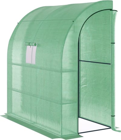 Broeikas - Foliekas - Kweekkas - Tuinkas - Kweektent - Kas - Groen - 200 x 100 x 215 cm