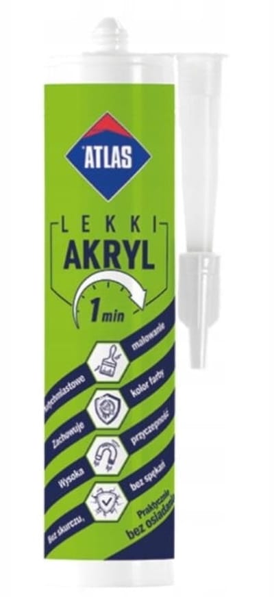 Atlas Serie - Lichtgewicht Acryl - 300 ml - Sneldrogend - Witte Kleur