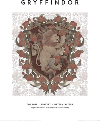 Harry Potter Gryffindor Crest Art Print 30x40cm | Poster
