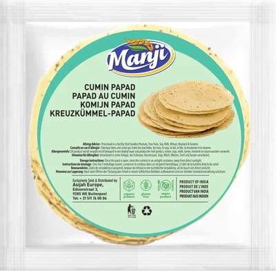 Manji - Komijn Papad - Papadum - Appalam - 200 g