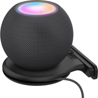 Wandmontagehouder voor HomePod Mini met Kabelbeheer - 2 Stuks, Ideaal voor Speakers en Accessoires, Zwart