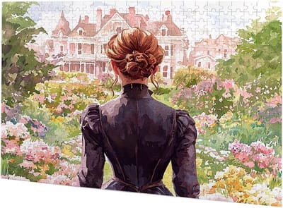 Houten Puzzel - Volwassenen Puzzel - Ontspannend Spel - Letters op Achterkant - 75 x 50 cm - Kasteel