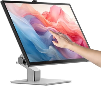 Alogic Clarity Fold Touch 32 monitor (UHD 4K) – 10-punts multitouch – Resolutie van 3840x2160 – Compatibel met Windows, macOS - Grijs