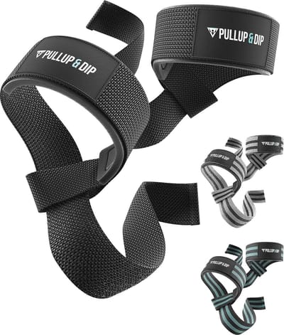 Trekhulp voor Krachttraining - Gevoerde Gewichthefferlussen, Polsbanden en Deadlifting Straps