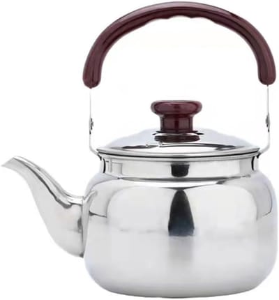 Waterketel Roestvrijstaal - Theeketel Fluitketel - Water Koken - Draagbaar Handvat - 1 Liter