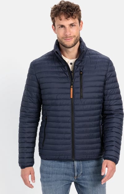 camel active Gewatteerde jas van gerecycled polyamide - Maat menswear-106 - Nachtblauw