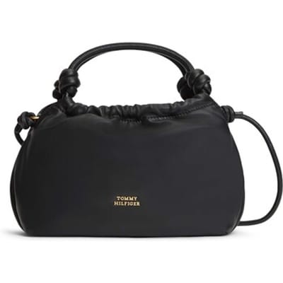 Tommy Hilfiger Soft Leather Med Crossover Black Maat: OS | Handtassen Outlet | Dames | Zwart