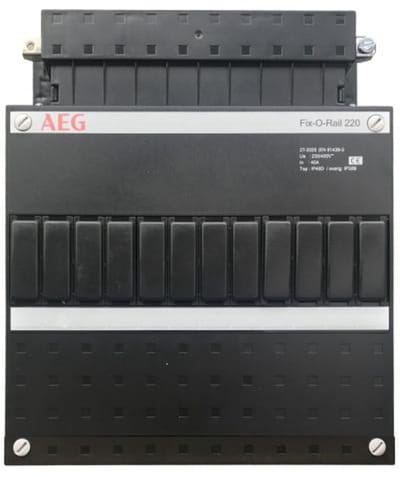 AEG lege groepenkast 22x22cm Fix-O-Rail 1SPF006984F0090