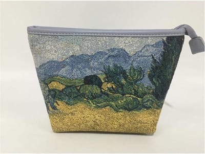 Signare - Make-up tas - luxe Gobelinstof - Kunst - Wheatfield - korenveld - Vincent van Gogh
