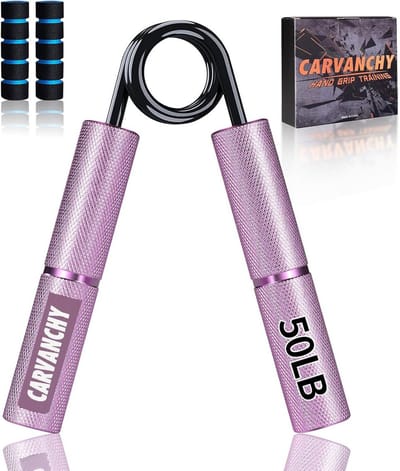 Grip Krachttrainer 50 lbs - Antislip Metalen Gripversterker voor Onderarm en Pols