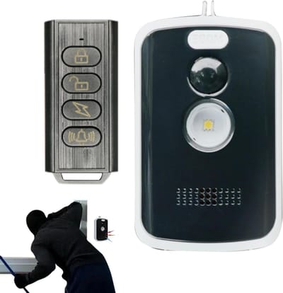 Bewegingssensor Alarm - Draagbare Beveiliging - Objecten Beveiligen - Instelbare Gevoeligheid - 125 Decibel - Zwart