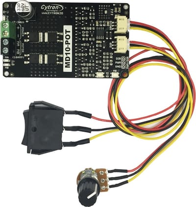 10 Amp 7V-30V Potentiometer & Switch Control DC Motor Driver MD10-Pot Cytron