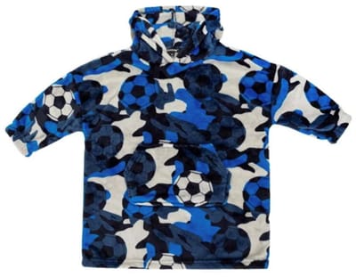 Snuggle hoodie voetbal 4-6 jaar hoodie deken